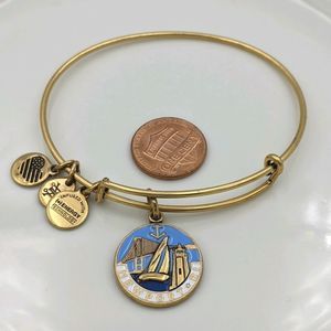 Alex and Ani Rafaleian Gold Newport RI Bracelet